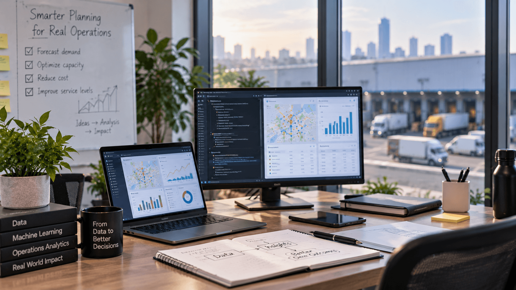 Operational intelligence and logistics planning engineering workspace