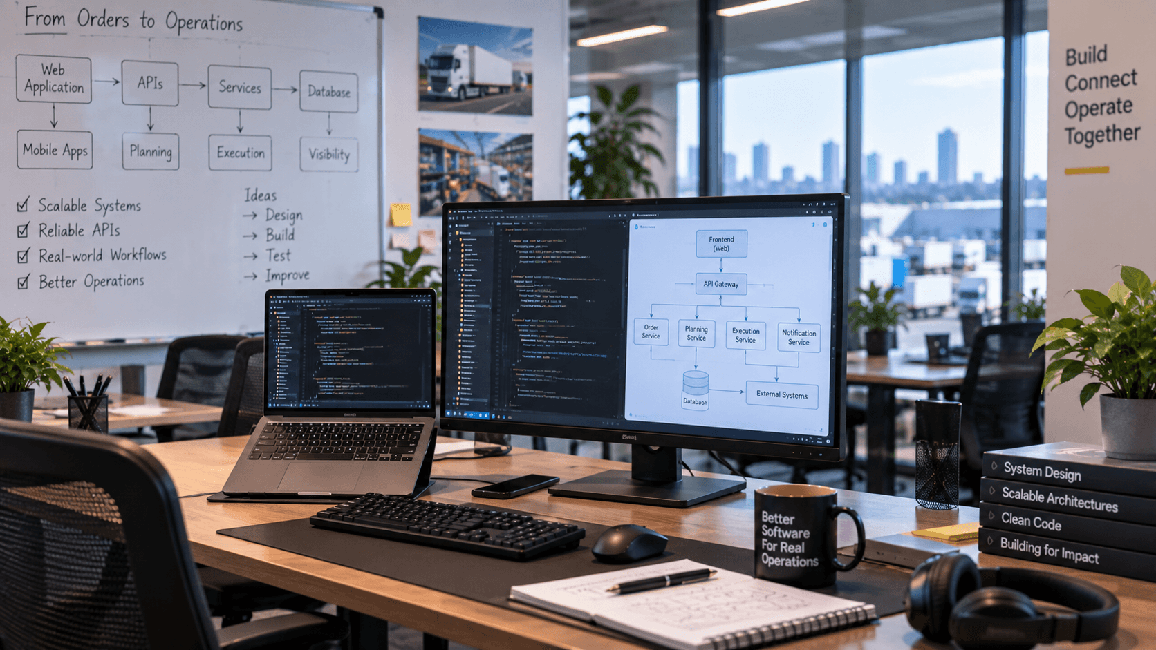 Enterprise software architecture and application development workspace